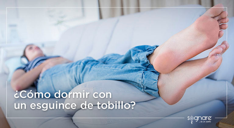 ¿Cómo dormir con un esguince de tobillo? Posiciones y consejos para un descanso adecuado