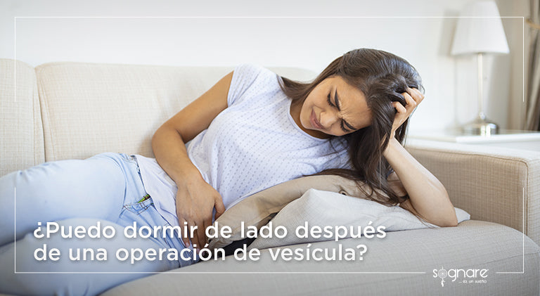 ¿Puedo dormir de lado después de una operación de vesícula?