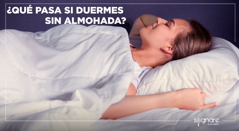 ¿Qué pasa si duermes sin almohada?