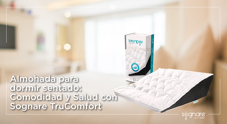 Almohada para dormir sentado: Comodidad y salud con Sognare TruComfort