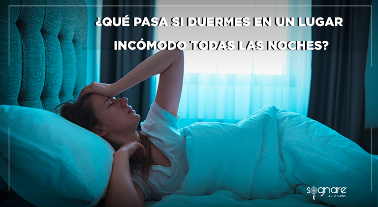 ¿Qué pasa si duermes en un lugar incómodo todas las noches?