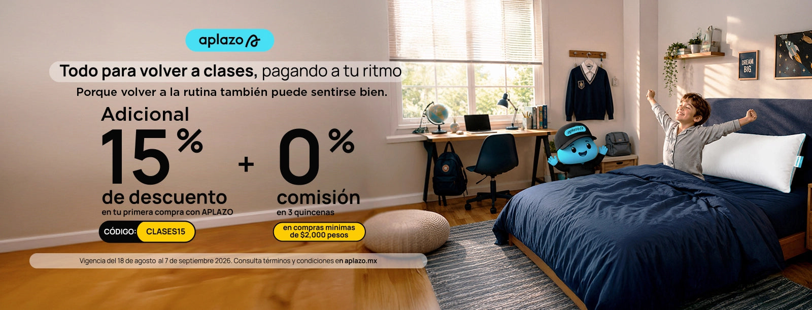 Promo aplazo back to school