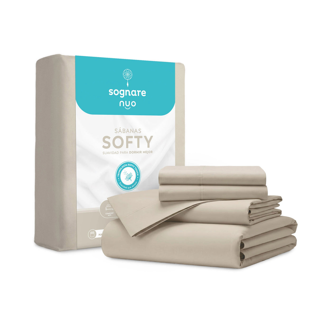 Set de Sábanas Sognare® Softy-ropa de cama