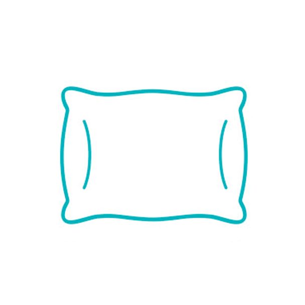 Icono de especificación que indica el tamaño de la almohada
