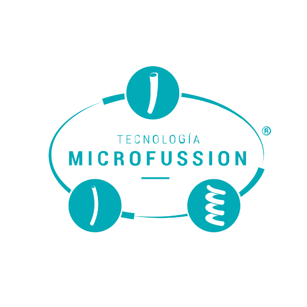 Icono de la tecnología microfussion en el producto