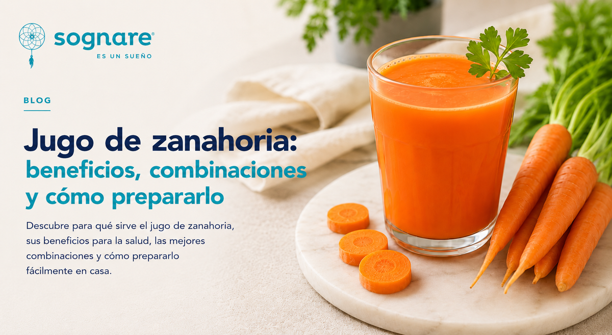 Jugo de zanahoria antes de dormir: Beneficios, preparación y más-Sognare