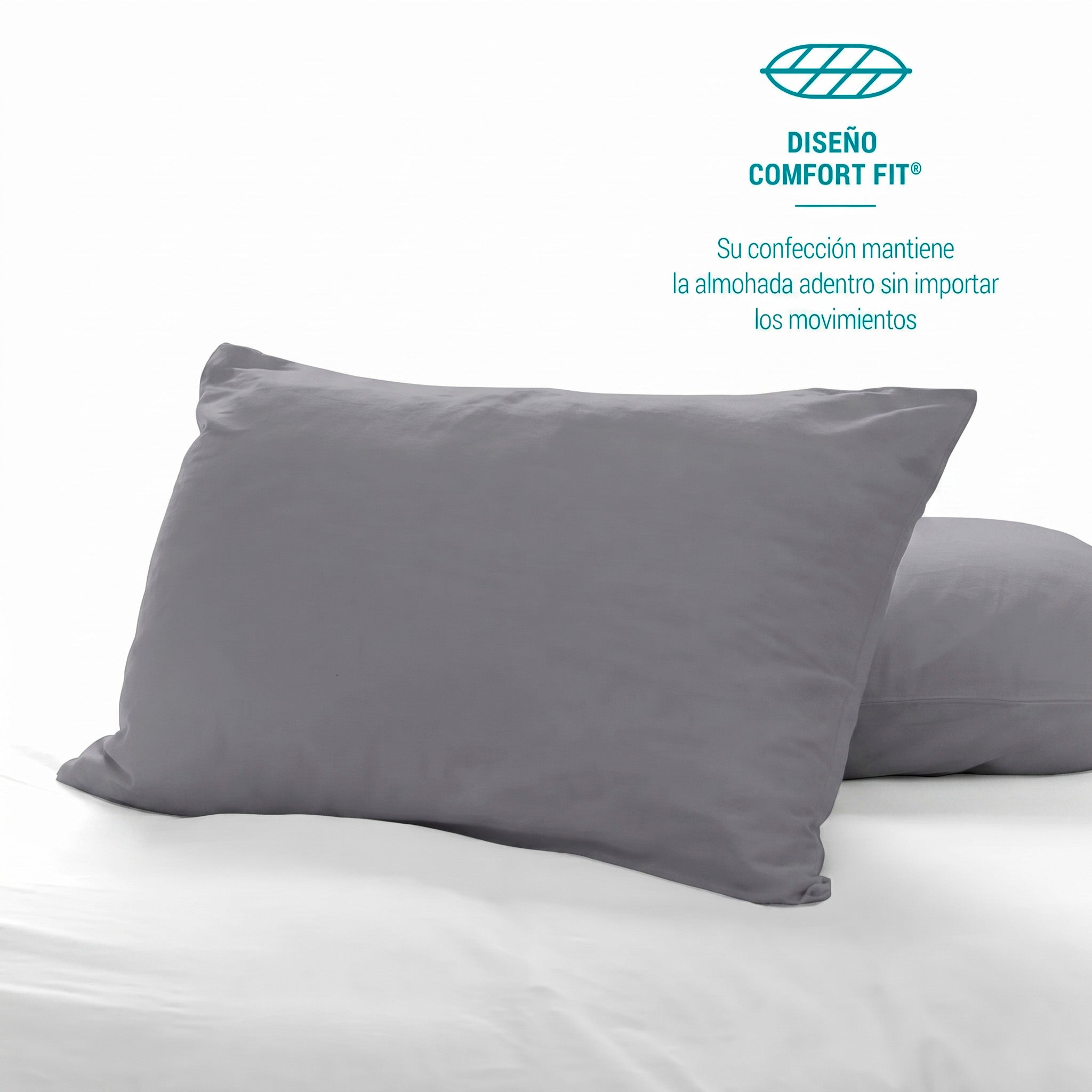 Set de Fundas de almohada Sognare® Gris