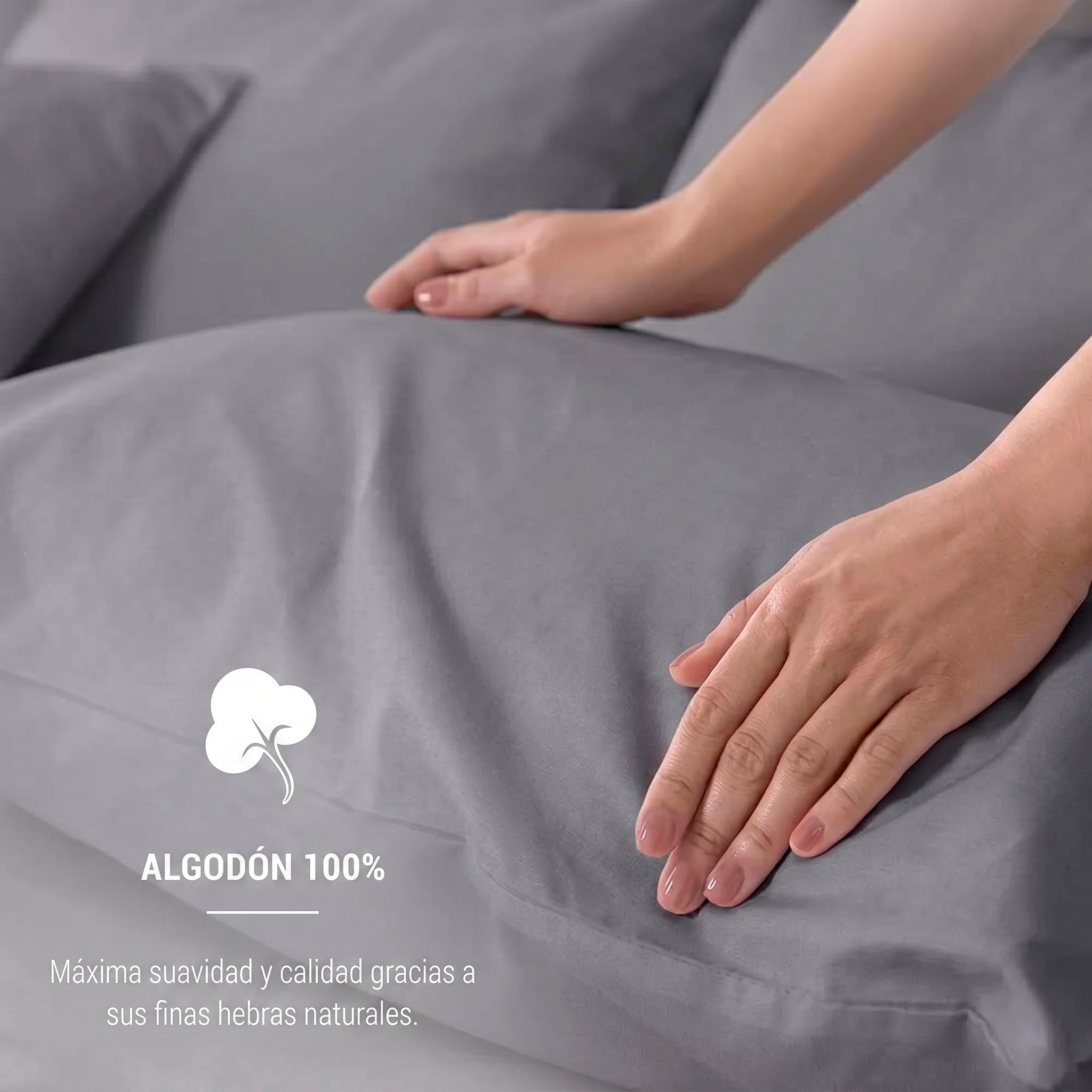 Set de Fundas de almohada Sognare® Gris