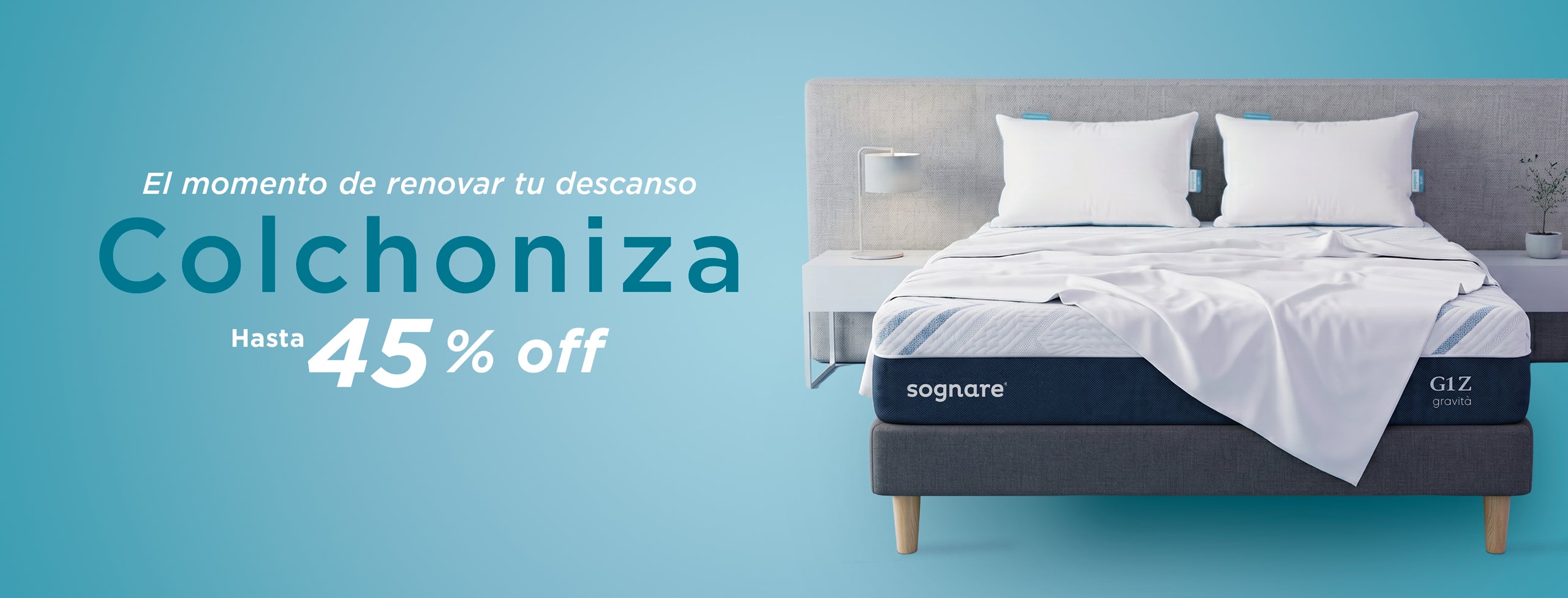 Colchoniza Sognare con hasta 45% de descuento en colchones