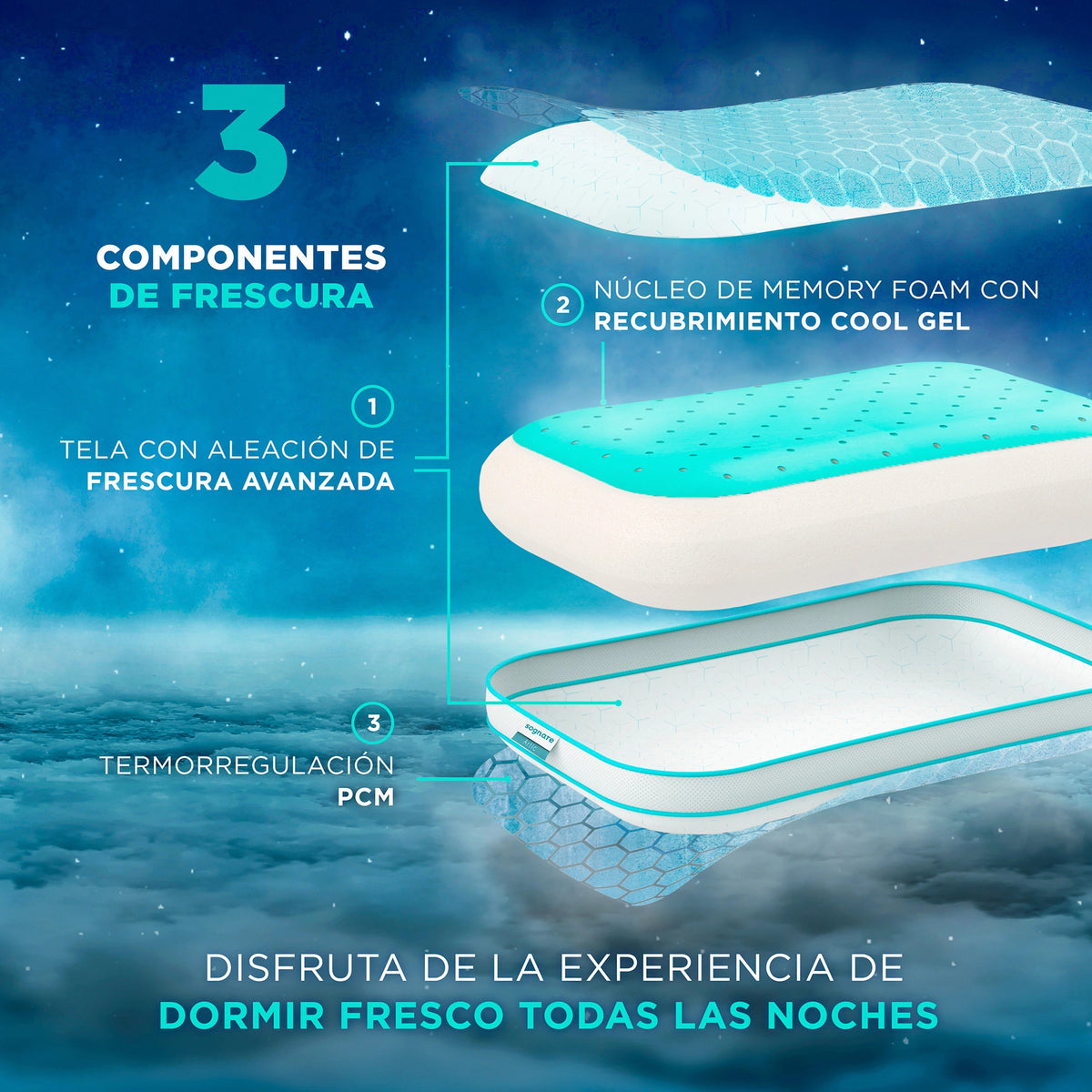Almohada Sognare® Artic La mejor almohada