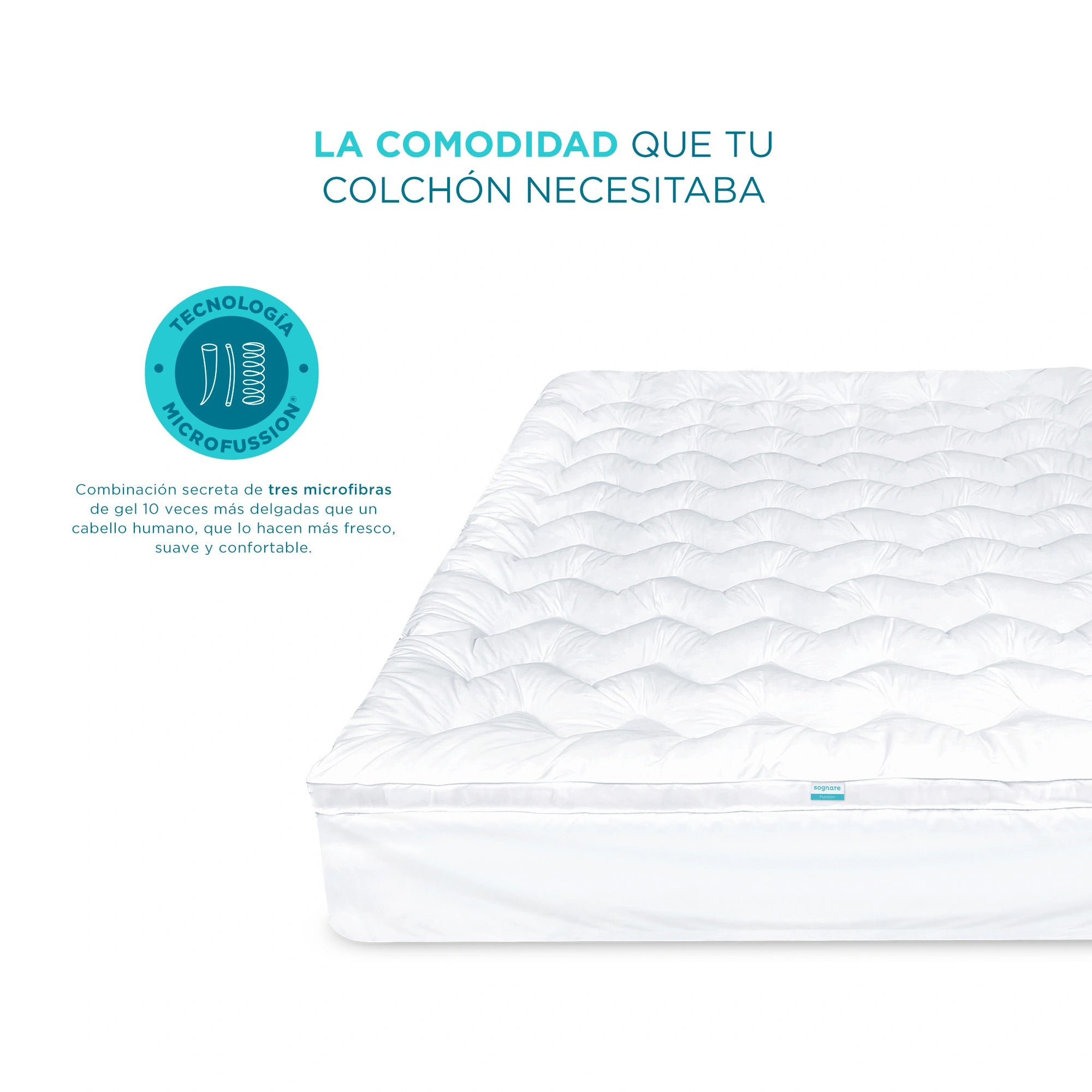 Cubre Colchón Sognare® Fussion-Mejora tu descanso
