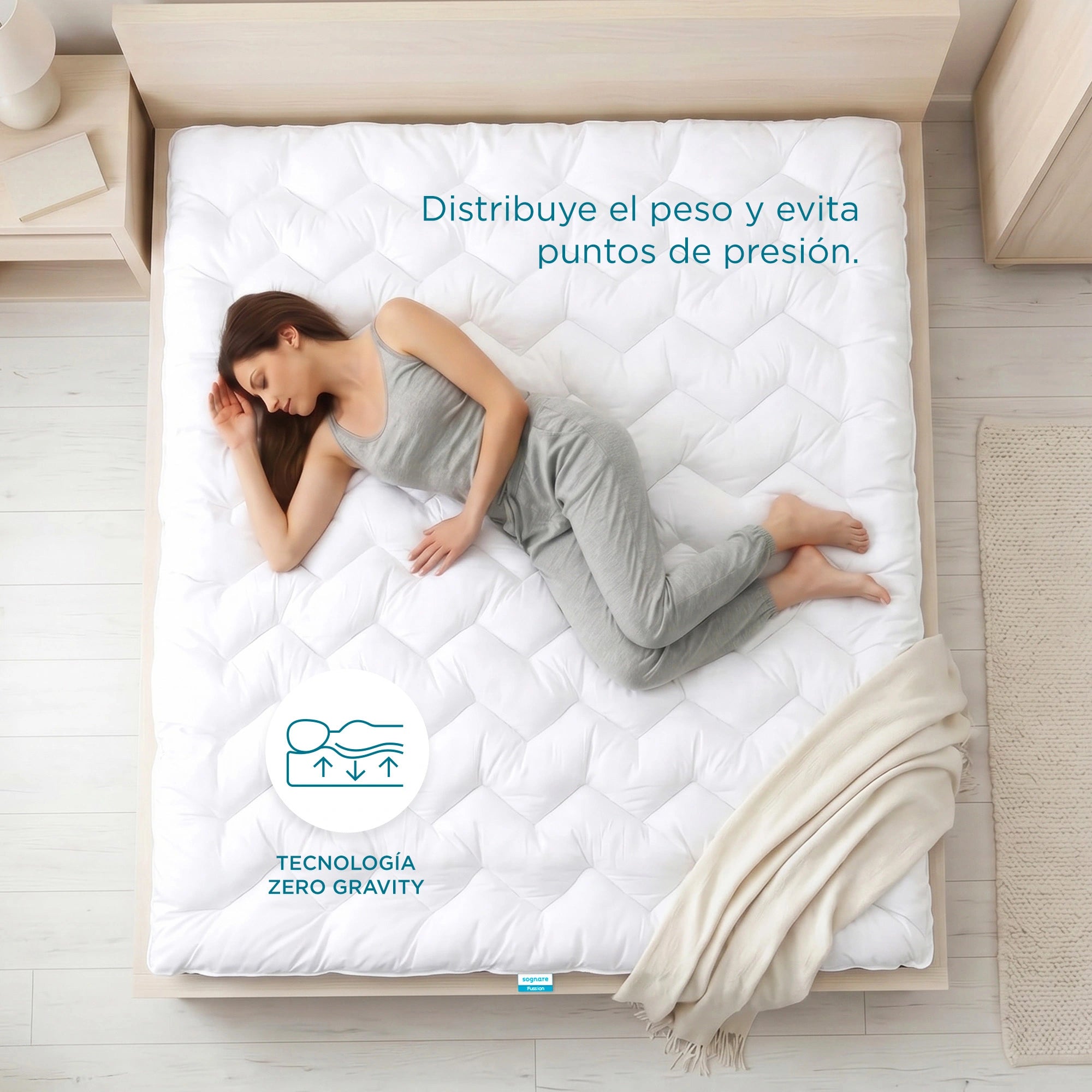 Cubre Colchón Sognare® Fussion-Mejora tu descanso