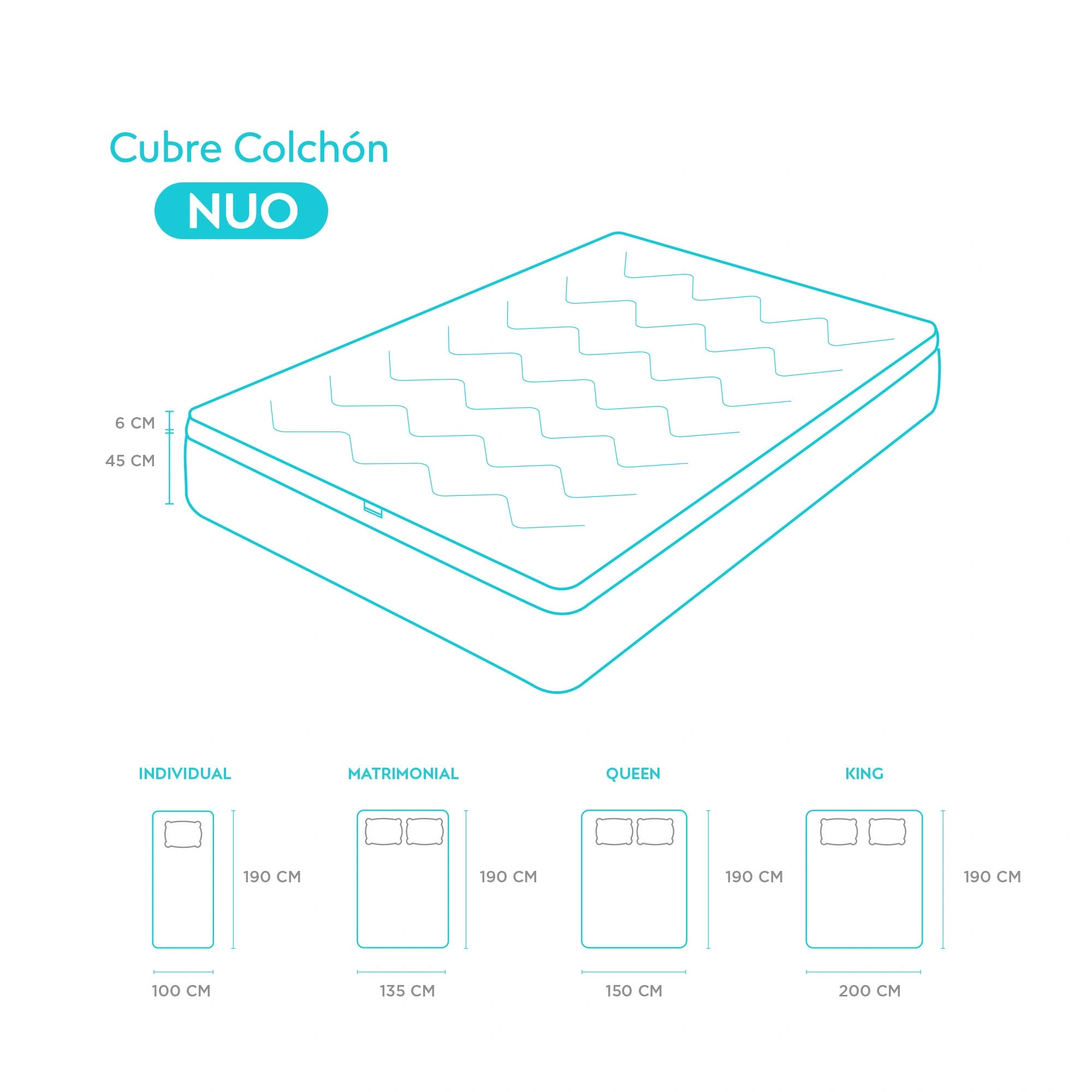 Cubre Colchón Sognare® Nuo-Mejora tu descanso