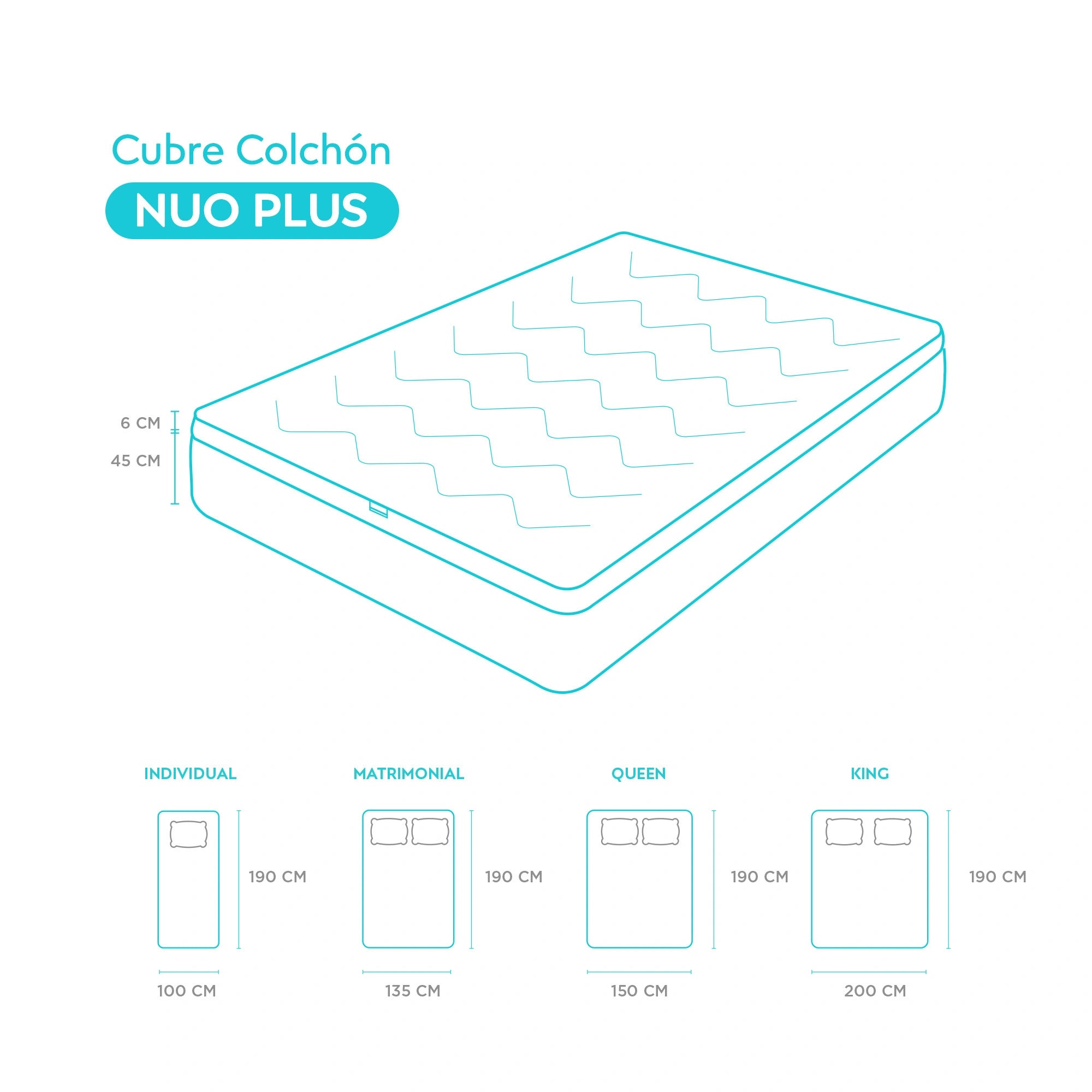 Cubre Colchón Sognare® Nuo-Mejora tu descanso